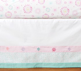 Maya Dandelion Crib Skirt | Pottery Barn Kids
