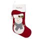 Snowman Luxe Velvet Stocking