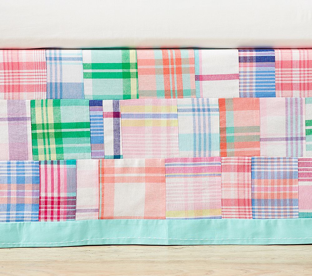 Madras Crib Skirt | Pottery Barn Kids
