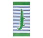 Breton Stripe Alligator Kid Beach Towel UPF 50+
