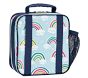 Mackenzie Light Blue Reflective Rainbow Classic Lunch Box
