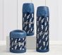 Mackenzie  Navy Lightning Bolt Glow-in-the-Dark Water Bottles