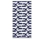 Navy Jungle Alligator Bath Towels