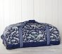 Mackenzie Blue Gray Glow-in-the-Dark Dino Rolling Duffle Bag