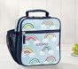 Mackenzie Light Blue Reflective Rainbow Classic Lunch Box