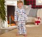 Train Flannel Kid Pajama Set