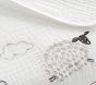 Counting Sheep Embroidered Muslin Blanket