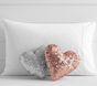 Sequin Heart Shaped Pillow