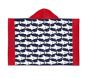Classic Repeat Shark Kid Beach Hooded Towel UPF 50+