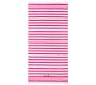 Pink Stripe Tassel Kid Beach Towel UPF 50+