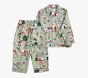 Candy Cane Village Flannel Kid Pajama Set