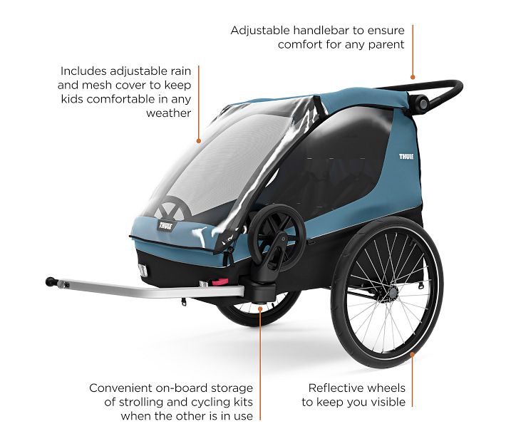 Thule Courier Convertible Bike Trailer Stroller Pottery Barn Kids