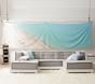 Panoramic Beach Scene Tapestry