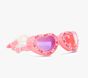 Pink Lace Beautiful Bows Kids Swim Goggles