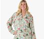 Adult Candy Cane Village Flannel Pajama Set