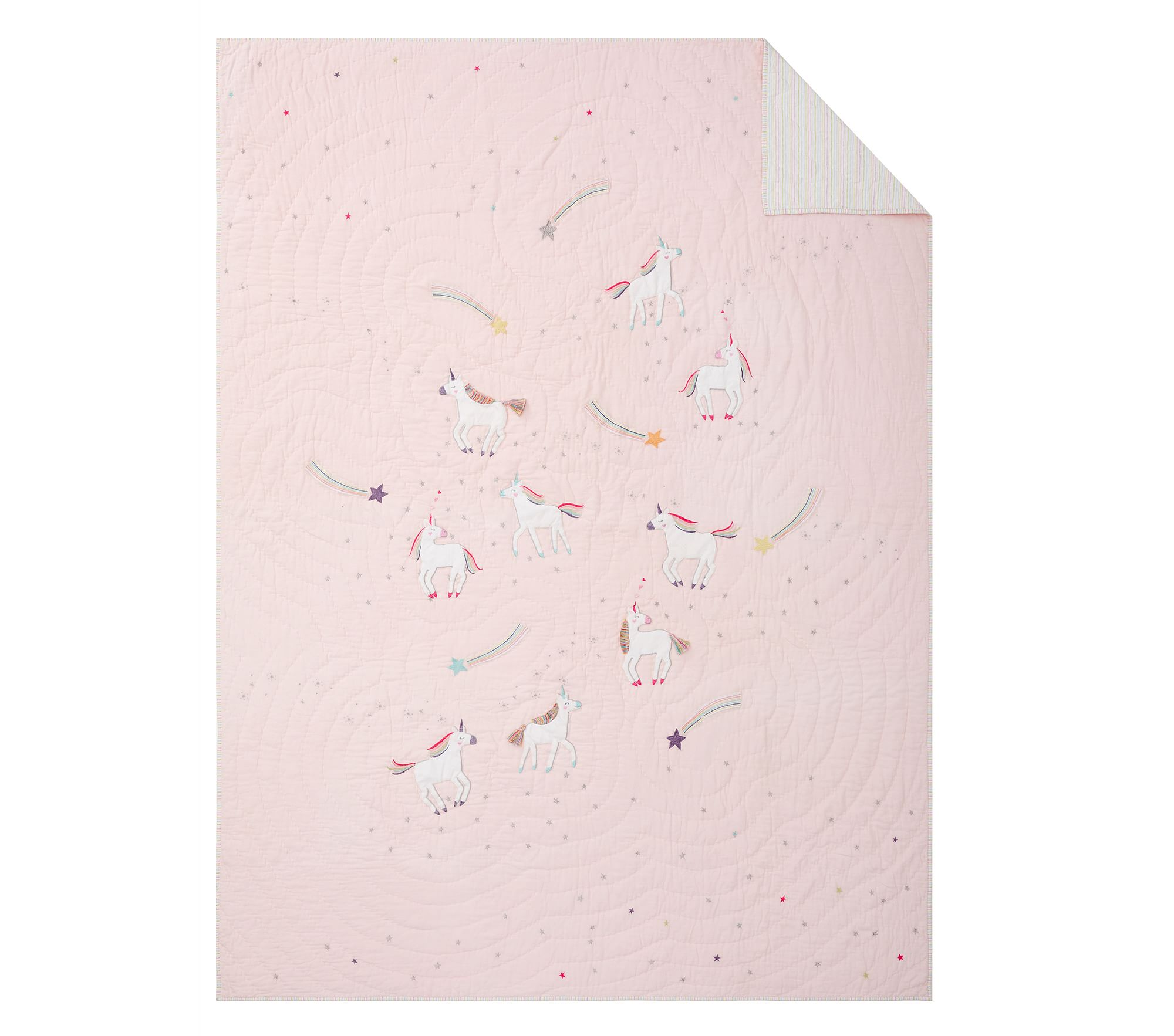 Rainbow Unicorn Quilt & Shams