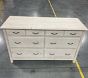 Open Box: Rory 8 Drawer Extra-Wide Dresser (56"W x 20"D) - Weathered White