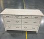 Open Box: Rory 8 Drawer Extra-Wide Dresser (56"W x 20"D) - Weathered White