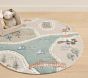 3D Activity Town Round Play Rug