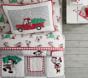 Disney Mickey Mouse Holiday Flannel Sheet Set &amp; Pillowcases