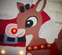 Santa and Rudolph® Light-Up Wooden Outdoor Decor