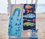 Funny Fish Kid Beach Towel  UPF 50+