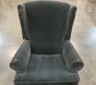 Open Box: Wingback Manual Recliner - Faux Mohair, Midnight