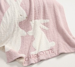 Fuzzy Bunny Baby Blanket