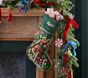 Rifle Paper Co. Nutcracker Embroidered Velvet Christmas Stocking Collection