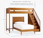 west elm x pbk Mid-Century Stair Loft &amp; Lower Bed Set