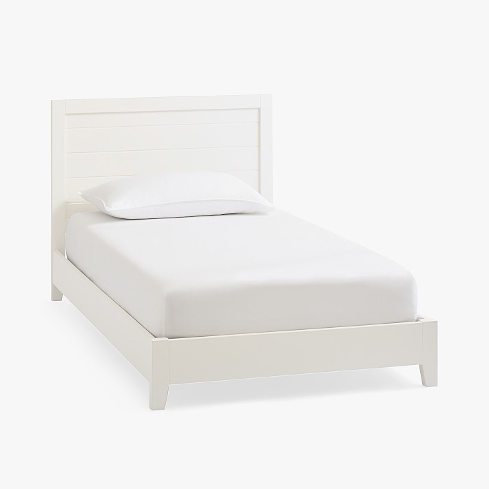 Emery Platform Bed, Twin, Simply White, In-Home Delivery