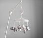 Knit Animal Friends White Musical Baby Crib Mobile