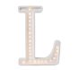 Open Box: Little Lights Large Letter Lamps, Letter "L" - Light Blue