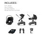 Cybex EOS 5-in-1 Travel System Silver Stroller &amp; Aton G Infant Car Seat