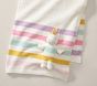 Striped Fuzzy Kid Throw Blanket &amp; Unicorn Plush Set
