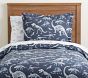 Dinosaur Bones Glow-in-the-Dark Duvet Cover &amp; Shams
