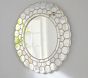 White Circle Blossom Mirror