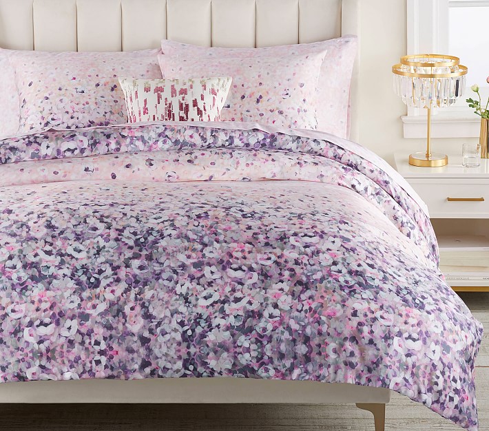 Monique Lhuillier Cherry Blossom Duvet, Twin, Blush Multi