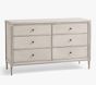 Open Box: Harlow 6-Drawer Dresser (56"W x 19"D) - Antique Gray