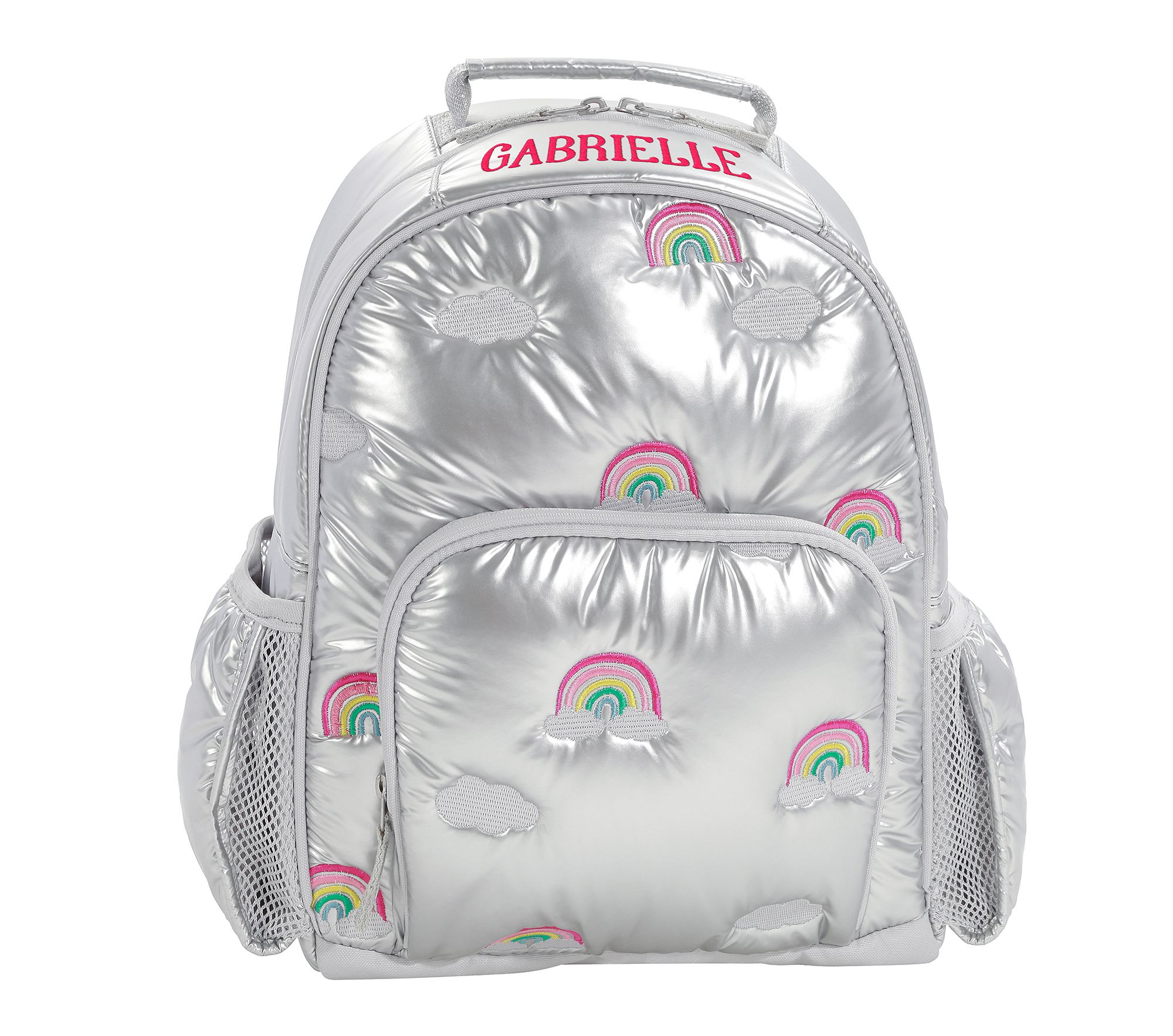 Stoney Clover Lane Flap Backpack Diner Collection Silver Shimmer Rare Mini Flap Backpack – Luxe Society Active main image 2