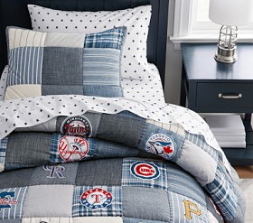 Couette Teinte Aux Plantes Rayée Pottery Barn Teen - Taille Full/140x200cm - Neuf Avec étiquettes