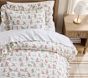 Disney Home x Sanderson Mickey and Minnie Mouse Garden Organic Duvet Cover &amp; Shams