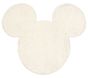Disney Mickey Mouse Shaped Faux Fur Washable Rug