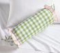 Green Check Bolster Pillow