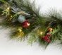 Lit Garland With Red Berries