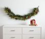 Lit Garland With Red Berries