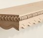 Marlowe Scallop Wood Beaded Shelf (25" - 37")