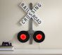 LED Railroad Crossing Metal Sign