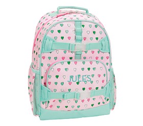 Loungefly Pink and Mint Heart Print Kids Backpack ?Loungefly Star Wars Mandalorian Grogu Valentines Mini  main image 4