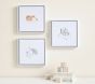 Nursery Animal Number Framed Art, Set of 3